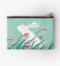 Rabbit, Resting Zipper Pouch