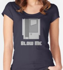 BLOW ME - CARTRIDGE Women's Fitted Scoop T-Shirt