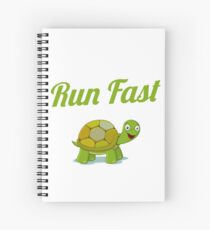 Cuaderno de espiral Ejecuta la aptitud rápida de la tortuga