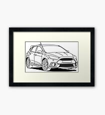 Sporty Hatchback Framed Print
