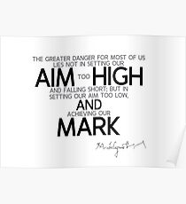 aim high and mark - michelangelo Poster