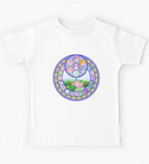 retro g1 my little pony stained glass window dream castle Kids Tee