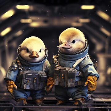 Tiny ducks in space Poster for Sale by Brendon987
