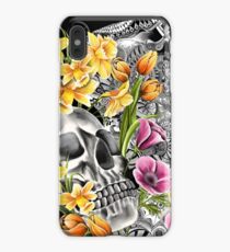 Doodle Skull and flower case iPhone XS Max Case