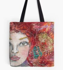 Monoprint Feminine Attitudenal Tote Bag