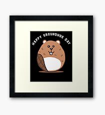Cute Groundhog Day Apparel Framed Print