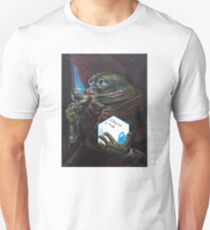 Öl-Leinwand Pepe Holding Chainlink Slim Fit T-Shirt