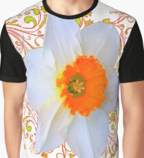 SPRING DAFFODIL SCROLLS ART Graphic T-Shirt