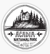 Pegatina Círculo del Parque Nacional de Acadia