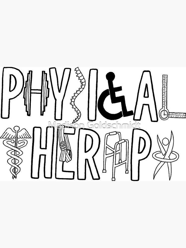 &quot;Physical Therapy Logo&quot; Metal Print by Silliesmn4 Redbubble