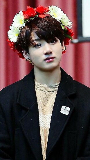 "Jungkook Flower Crown" Posters by Soojin Jeon | Redbubble