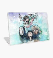 Spirited Away Miyazaki Tribute Watercolor Painting Laptop Skin