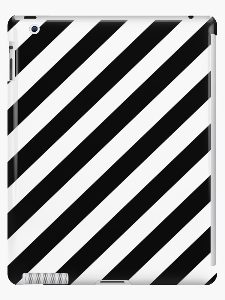 Black And White Diagonal Stripe Duvet Cover Phone Case Ipad Case