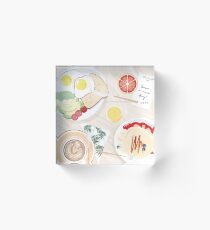 Breakfast in Bed - Los Angeles Acrylic Block