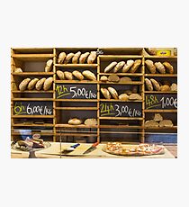 Modern bakery with different kinds of bread Photographic Print