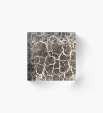 Cracked texture Acrylic Block