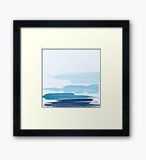 Water Brush Stroke Framed Print