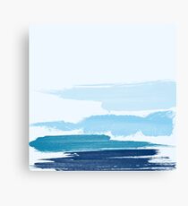 Water Brush Stroke Canvas Print