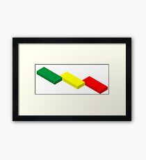 Rastafarai Blocks Framed Print