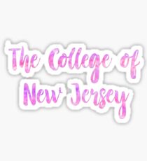 the college of new jersey Sticker