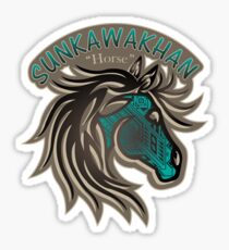 Horse Nation (Aqua) Sticker