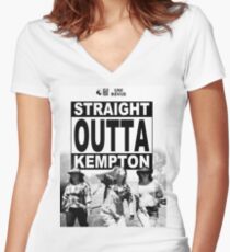 Straight Outta Kempton – Uni Revue Women's Fitted V-Neck T-Shirt