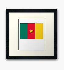 Cameroon Flag Framed Print