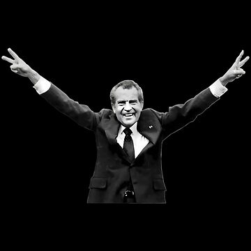 Nixon Helicopter Peace Sign | Metal Print