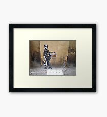 Banksy Kid Framed Print