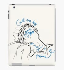 Ruf mich mit deinem Namen an und ich nenne dich bei meiner Illustration und Kalligraphie iPad-Hülle & Klebefolie