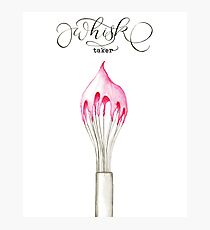 Whisk Taker - Frosting Whisk Photographic Print