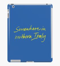 somewhere in northern italy iPad Case/Skin