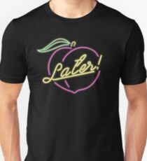 Call Me By Your Name Retro Neon "Later!" Peach Unisex T-Shirt