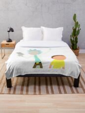 Rick and Morty Throw Blanket