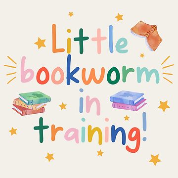 Tiny Bookworm / Baby Bookish Decor Ideas Aesthetic Rainbow Toddler