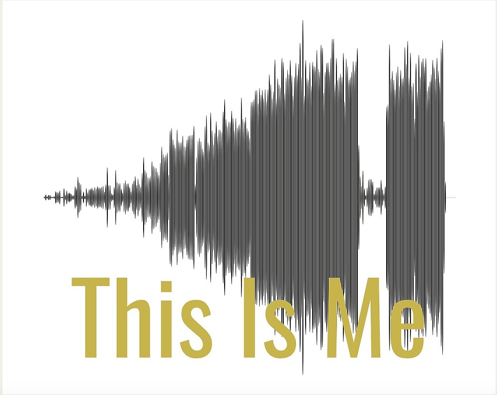 "This Is Me sound wave" by rosegoldmac Redbubble