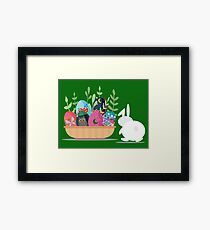 easter bunny basket Framed Print
