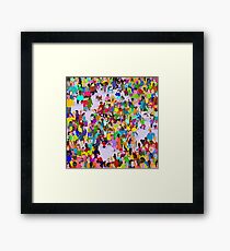 None of these people are my friends Framed Print