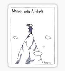 Woman With Altitude Sticker