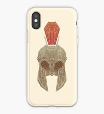 Geometric Trojan Helmet iPhone Case