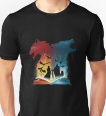 Buch von Feuer und Eis Slim Fit T-Shirt