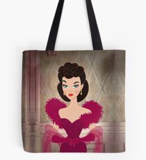 Burgundy dress Tote Bag
