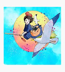 Kikis Delivery Service ( Studio Ghibli Fanart 5 ) Photographic Print