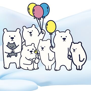 Polar Bear On Ice Stickers