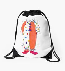 Clown Paper Doll Drawstring Bag