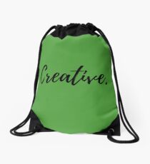 Creative Be Creative Logo Minds Quote Print Gifts Artistic Piece Decor Print Imaginative Art Imaginative Wall Art Gift Drawstring Bag