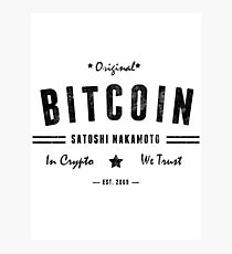 BITCOIN Photographic Print