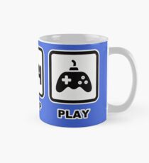 Taza clásica EAT SLEEP PLAY- Iconos de jugador