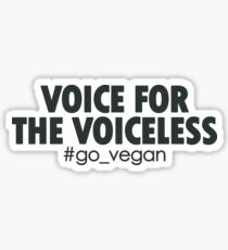 Vegan Sticker - Voice For The Voiceless Sticker