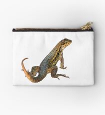 Yellow and Brown Lizard Studio Pouch